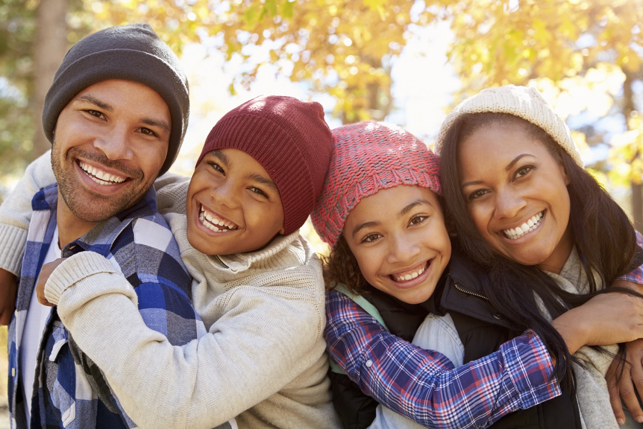 family smiling